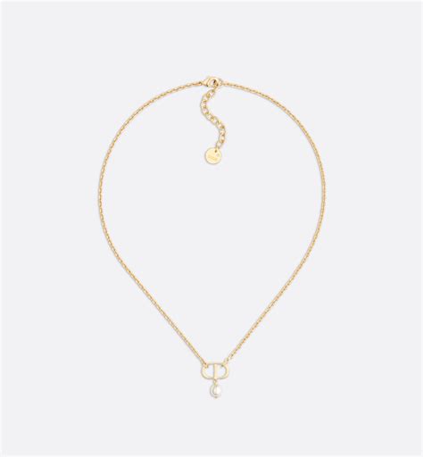 dior lecklace|dior gold finish necklace.